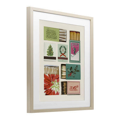 «Seasonal Winter Match Boxes», reproduction encadrée sous verre, design par Victoria Barnes