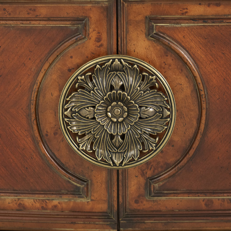 Villa Valencia Lighted China Cabinet, With