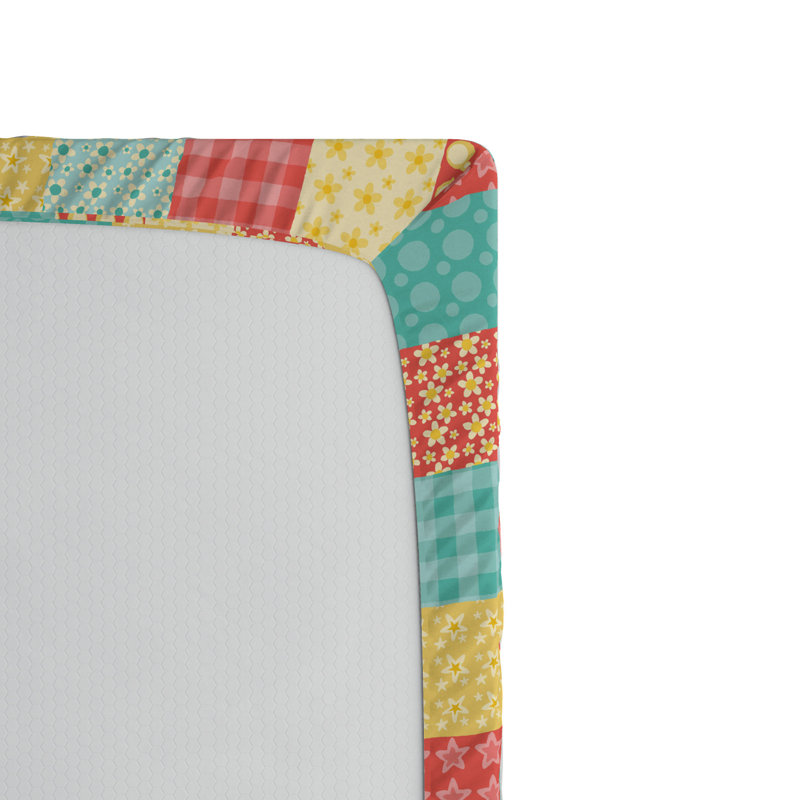Microfiber Geometric Fitted Sheet, Twin Fitted Sheet