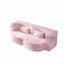 Canapé-lit moderne avec 2 coussins, canapé-lit convertible en tissu rembourré de mousse, matelas pliant simple de 15 po pour le salon, lit d'invité, salle de jeux, aucun assemblage requis-977996063