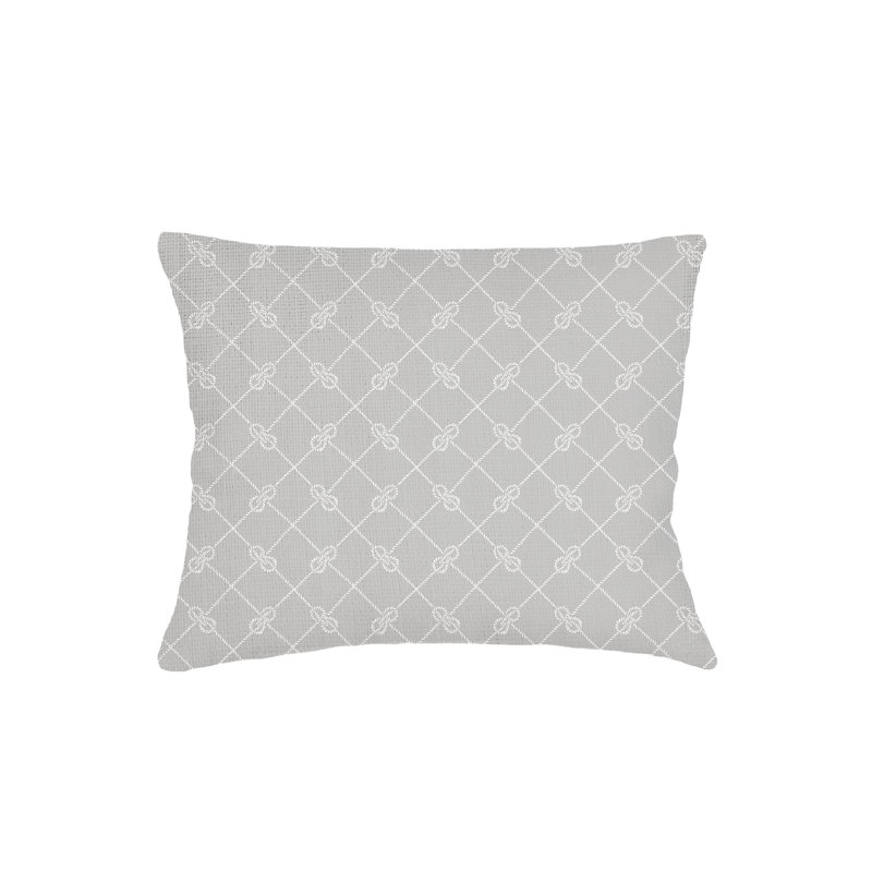 Printed Pillows Linen Pillow Cover, Gray, Rectangle 20" H x 30" W, Pillow Cover Only - No Insert