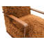 1 pièce Chaise d'appoint longue en fausse fourrure douce d'inspiration rétro avec accoudoirs courbés en bois siège et dossier principaux-615270135-615270140