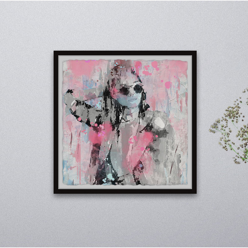 Reproduction d’art encadrée « party sleep repeat », H 24 po x l 24 po x P 1,5 po