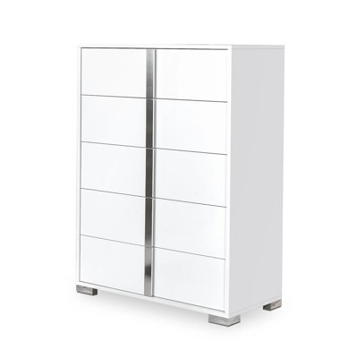 Sinistra Contemporary Chest, White