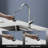 Pull Down Single Handle  Kitchen sink Faucet in Chrome-111996142
