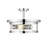 3-Light Flush Mount With Glass Shade-90635527