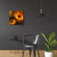 «Golden Gerbera 4» par Art Licensing Studio, art mural en verre acrylique-1613636954