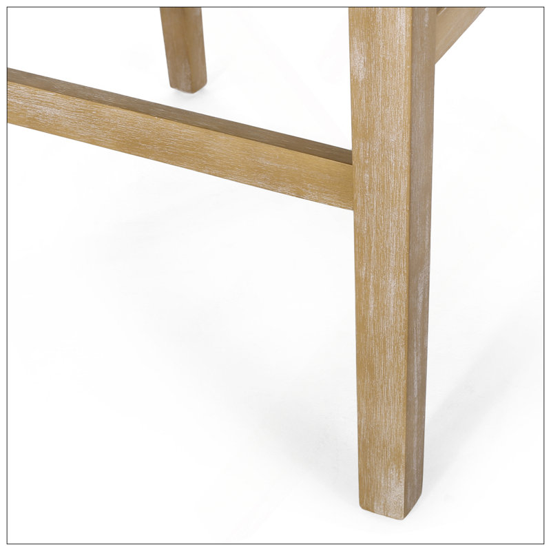 Upholstered 30.5 Inch Counter Stools - Brown/Weathered Natural, Brown, Brown