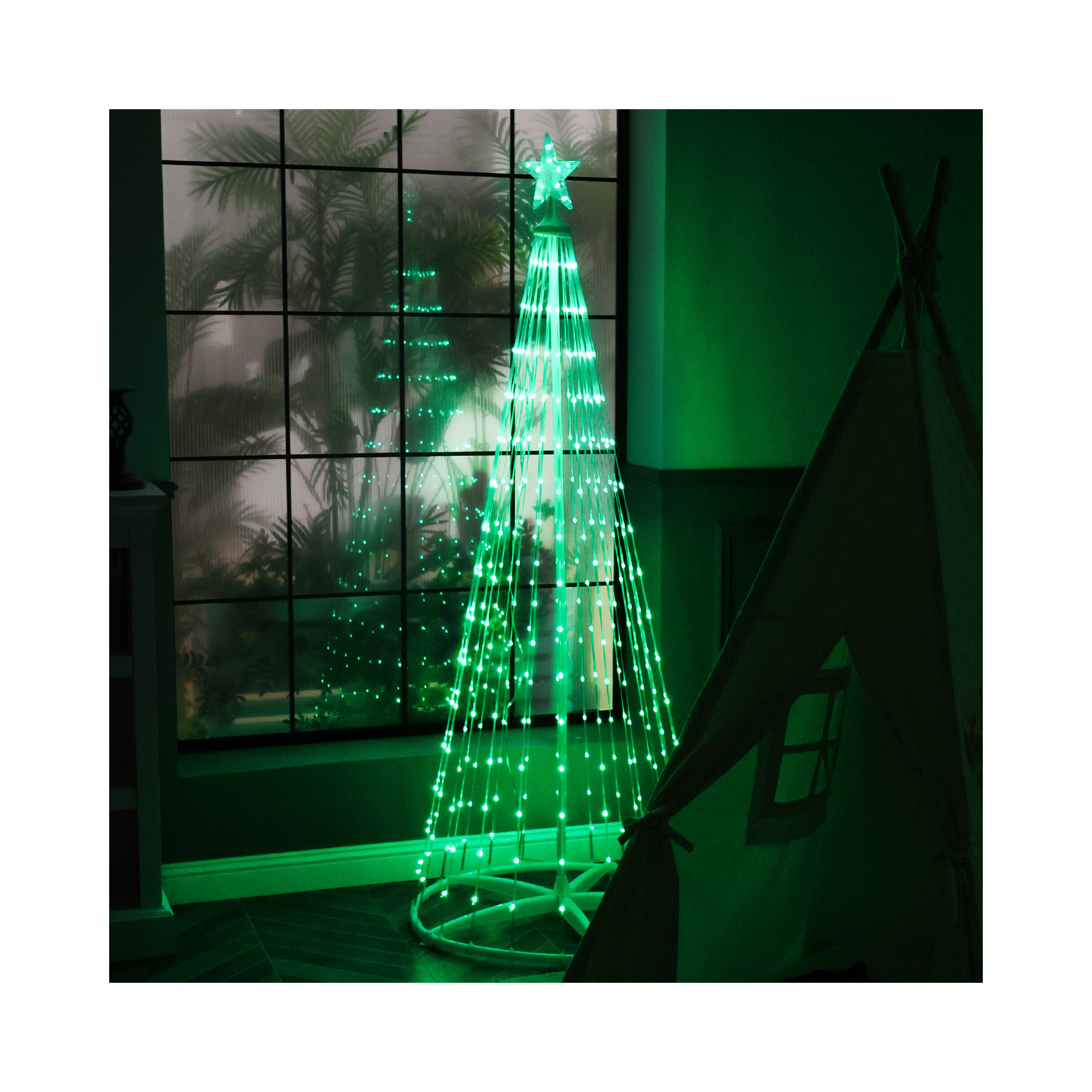 6 FT LED Christmas Tree Lighted Display