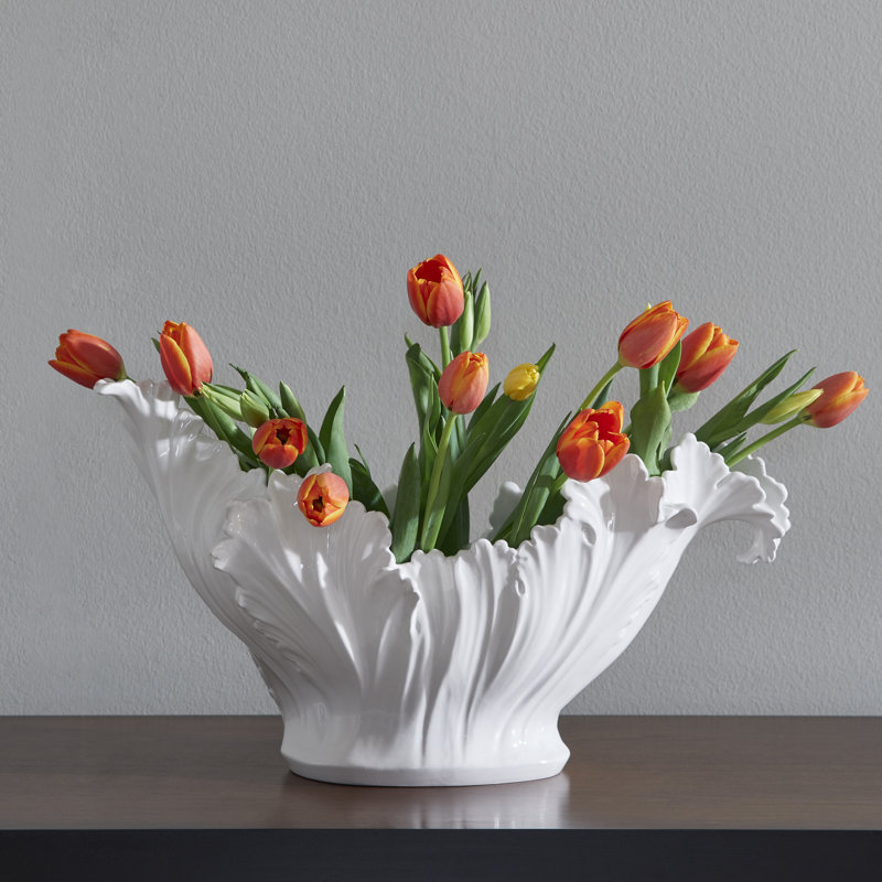 Acanthus Ceramic Fruit Bowl