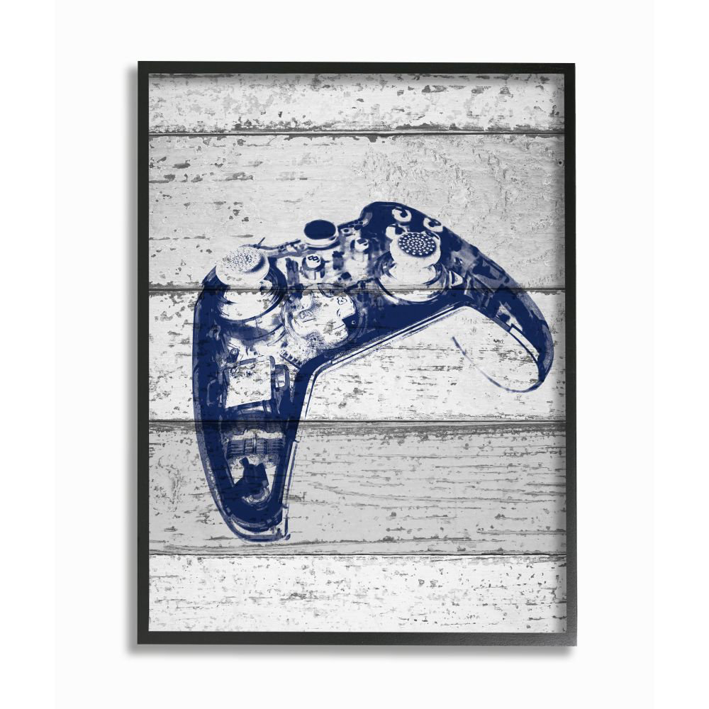 Farrar Video Game Controller Print on Planks Kids Wall Décor Trule 