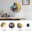 Horloge murale élégante en forme de zèbre - horloge murale 24 po