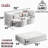 Dark Grey Convertible Folding Sleeper Bed, Full Size, Corduroy Upholstery, Foam Frame, 2 Pillows, Space - Saving Option For Small Dorm Rooms Size Sleeper, Bed With Soft Corduroy, Core, No Assembly,-1893558469