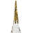 9" Long Acrylic Drop with Polyester Tassel Hanging Ornaments - Set of 12 - Clear/Silver
