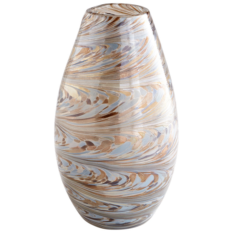 Vase de table Caravelas, H 12,75 po x l 7,5 po x P 7,5 po
