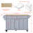 Kitchen Island With Rubber Wood Countertop-1657147864