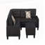 Canapé modulaire 6 pièces, noir-125924068