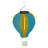13"H Solar Hot Air Balloon with Flame LED Lights-95851383