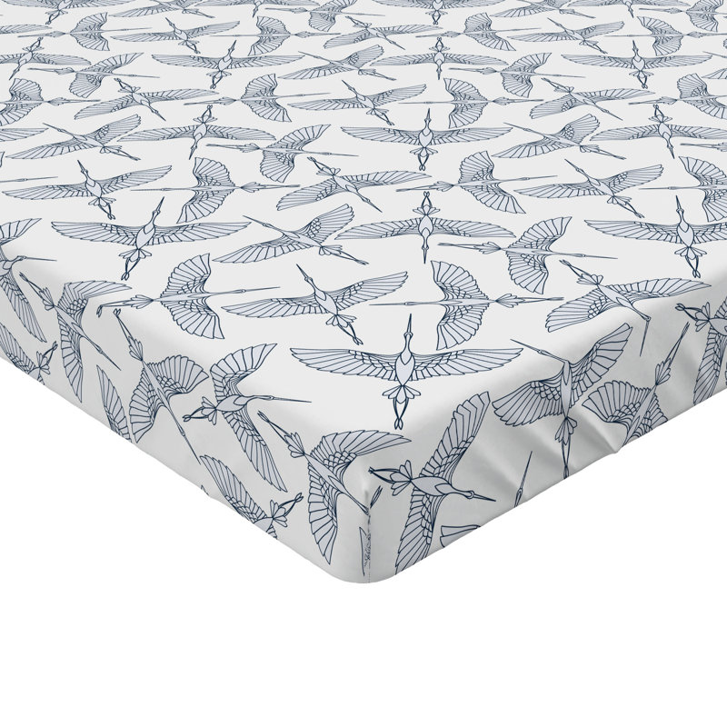 Drap-housse à motif d'oiseaux Ambesonne, Drap-housse de taille simple