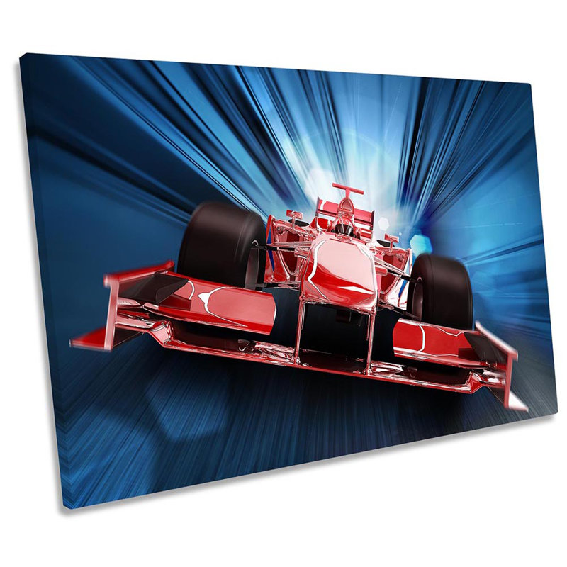 Formula One F1 Race Car - Wrapped Canvas Print, 30.5cm H x 45.7cm W x 2cm D
