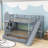 Hayyaan Kids Bunk Bed with 2 Drawers, Shelves and Slide-559856836-559856835