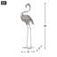 STATUE FLAMINGO GALVANISÉE DEBOUT