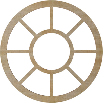 Médaillon de plafond 24 "x 24" x P 8 3/4 "x T 1/4" Grace