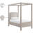 Salina Linen Textured Fabric Upholstered Bed-1559567296-1559567302
