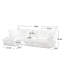 Comfy Cloud, 3 places, velours côtelé crème, siège profond avec option luxueuse pour la maison, coussin-1112924907