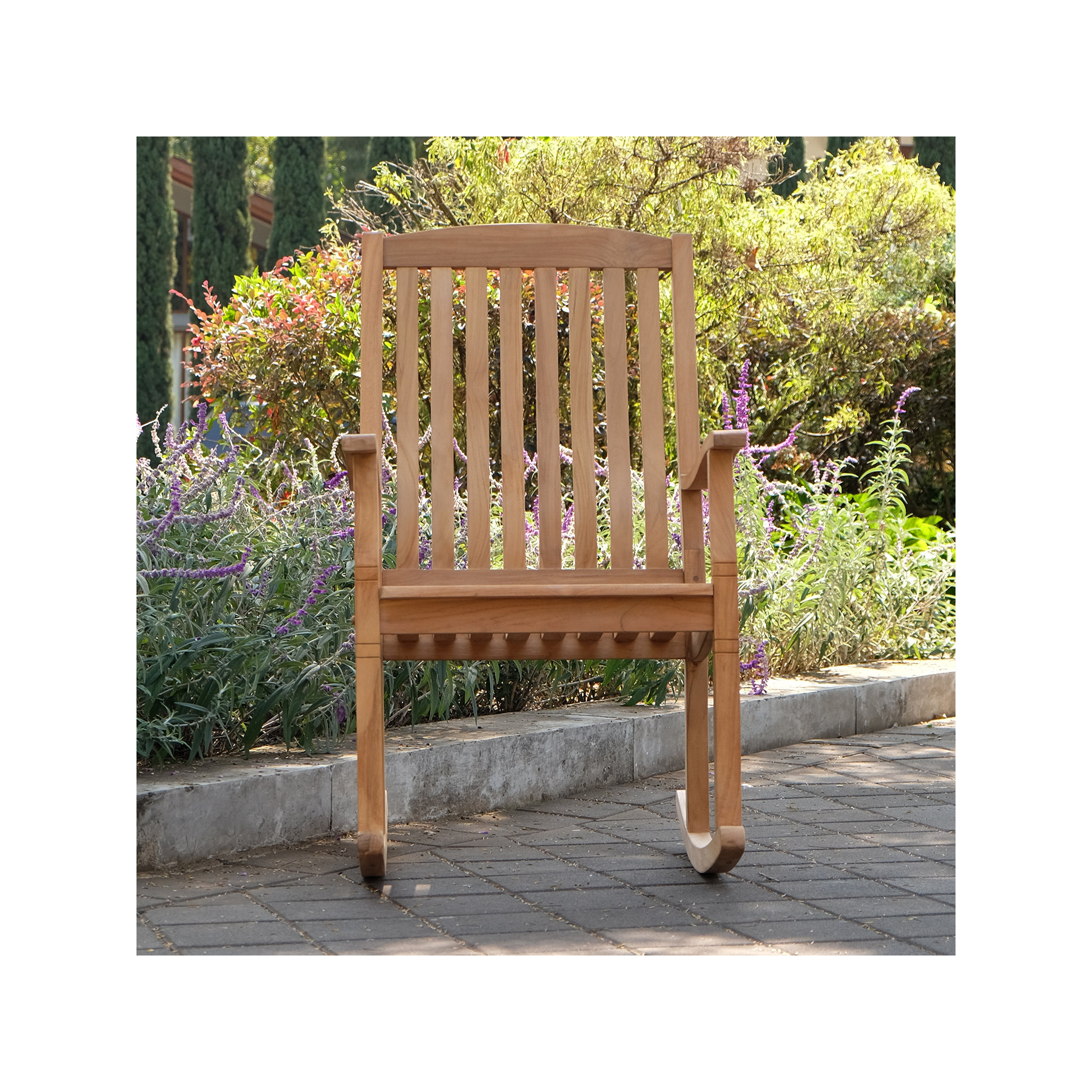 Sawyer 2-Person Teak Outdoor Seating Group, Natural
