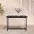 Outdoor Patio Counter Height Dining Table In Black Aluminum