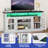 65" Modern Contemporary Multifunction Media Center Side Cabinet with Power Outlet-930917237