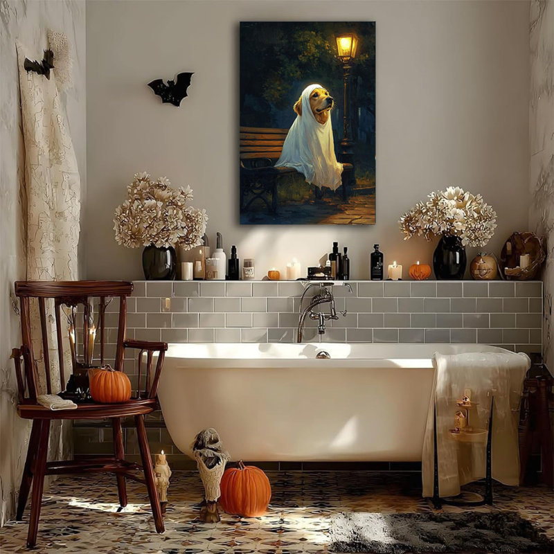 Adorable art mural sur toile 24 "x 36" Golden Retriever