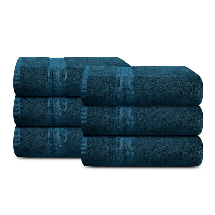 Trident Soft and Plush, 6 Piece Towel Set (2 Bath Towels, 2 Hand