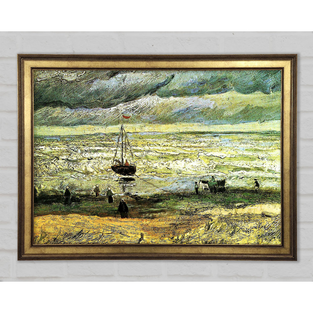 Scheveningen Beach In Stormy Weather von Van Gogh - Einzelne Bilderrahmen Kunstdrucke