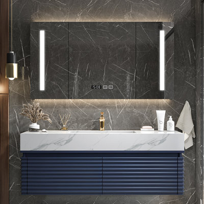 Armoire de salle de bain moderne simple et luxueuse