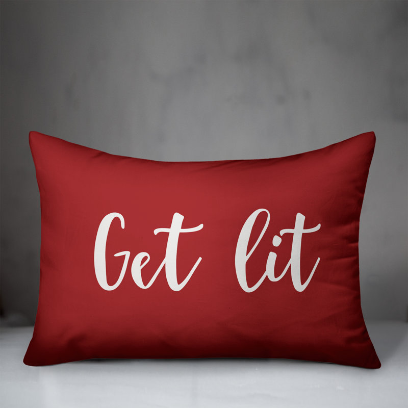  Coussin «Get Lit», Rouge