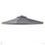 Outsunny Gazebo Replacement Canopy, 2-Tier Top UV Cover For Outdoor Gazebo, Dark Grey (TOP ONLY)