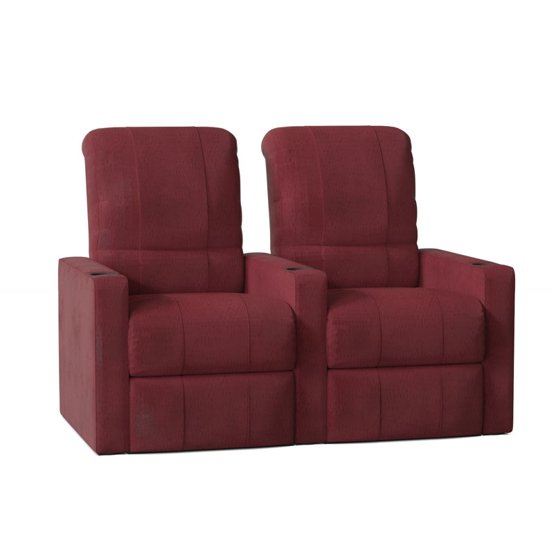 Fauteuil de cinéma (rangée de 2), Électrique, Sangria Smartsuede