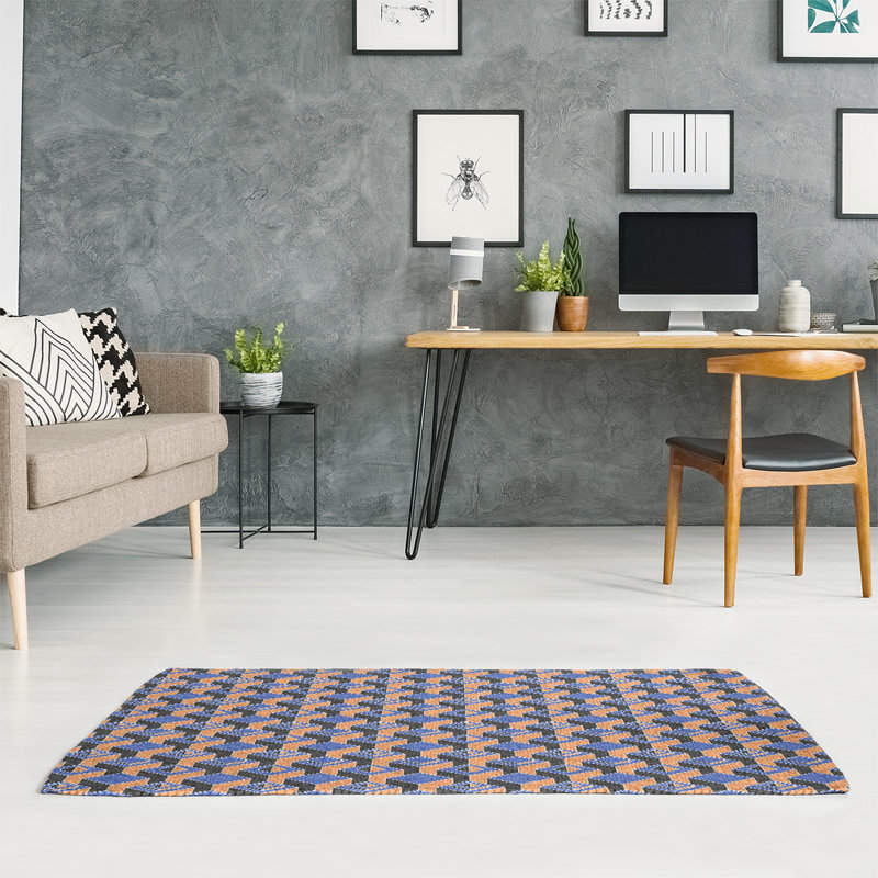 Jordao Geometric Indoor Rug, Rectangle 5' x 7'