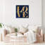 Toile pour chambre à coucher bleu marine-71080143-71080134