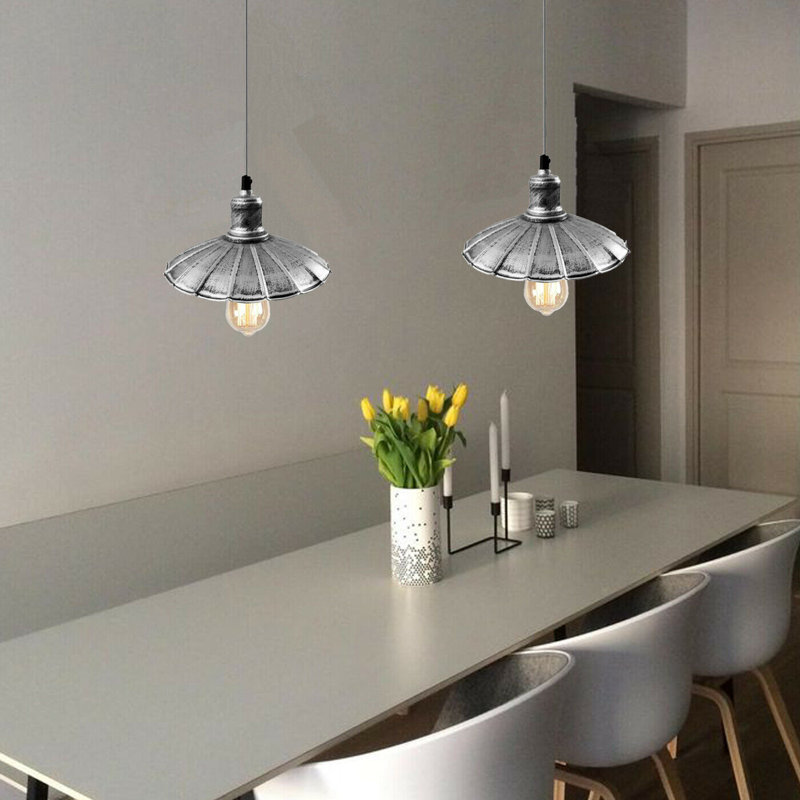 Bunceton 1 - Light Black Pendant, Brushed Silver