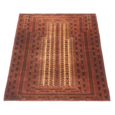 One-of-a-Kind Rectangle 3'2" X 5'2" New Age Wool Area Rug Beige