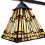 KINSEY Mission Tiffany-Style Blackish Bronze 5 Light Large Chandelier 30" Wide