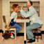 Eye Doctor by Norman Rockwell - Wrapped Canvas Painting-224407771