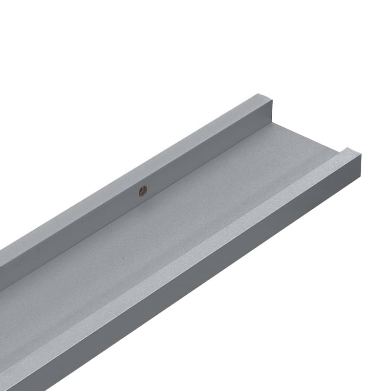Foust 2 Piece Straight Floating Shelf, Gray, 1.2" H x 31.5" W x 3.5" D