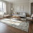 Pender Beige Cream Oriental Cotton Chenille Area Rug-472618200