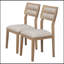 Ensemble de salle à manger 6 pièces de style classique et traditionnel, comprenant une table de salle à manger, 4 chaises rembourrées et un banc-1371628126