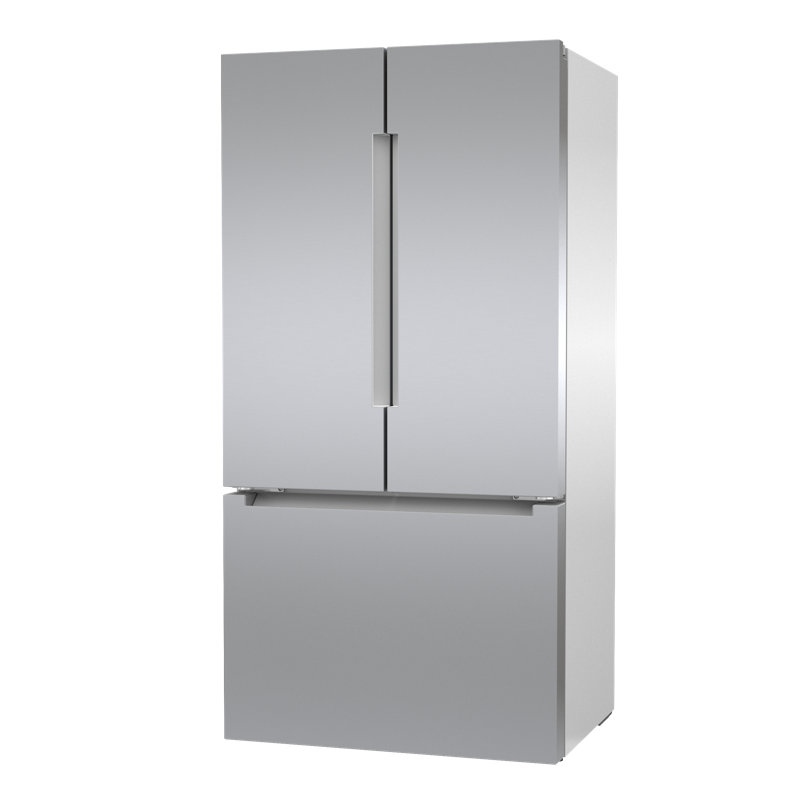 Bosch - 800 Series 36-Inch Smart 3-Door Counter-Depth Refrigerator With Recessed Handles, Anti-Fingerprint Exterior, Internal Water, Home Connect