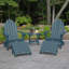 Mountain Bluff Adirondack Chair with Ottoman-414580961